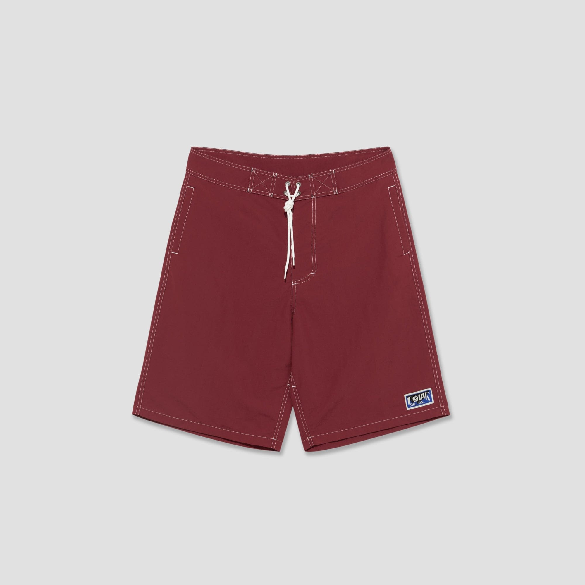 Polar Spiral Surf Swim Shorts Dark Red