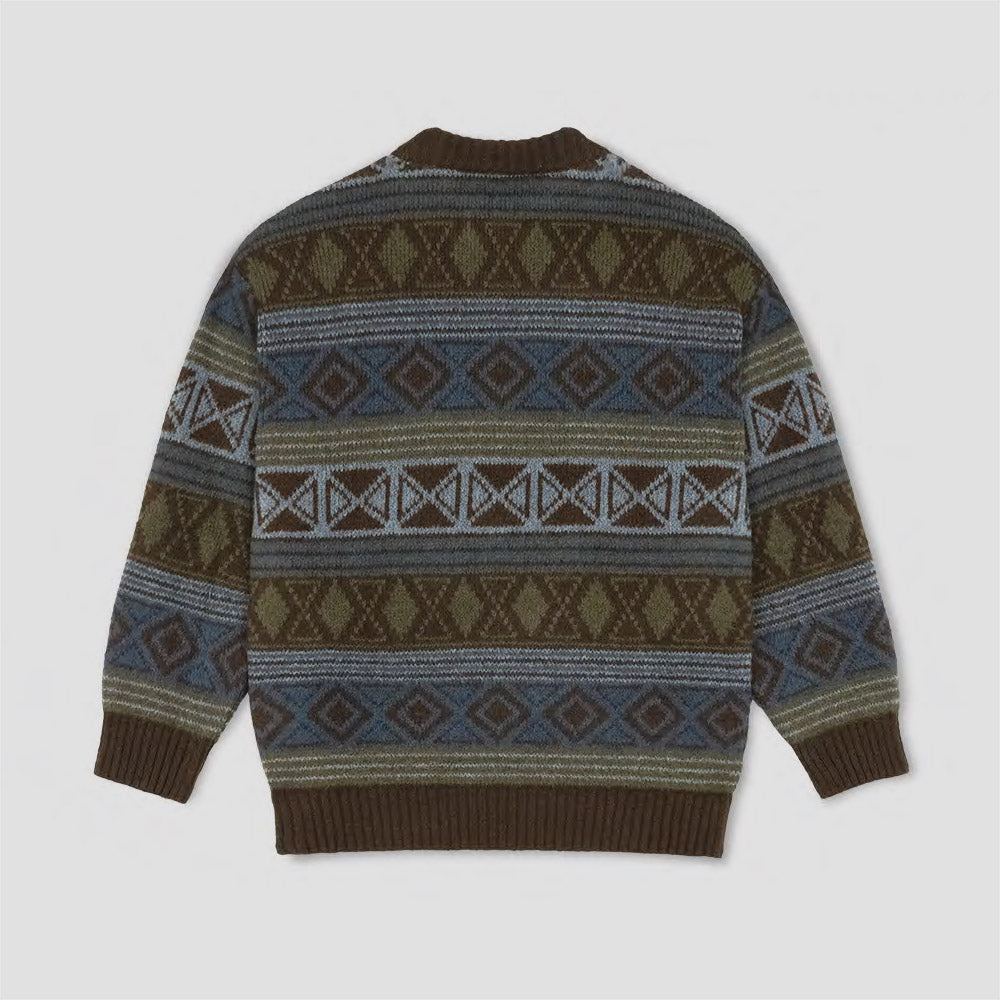 Polar George Sweater Crew Blue / Green