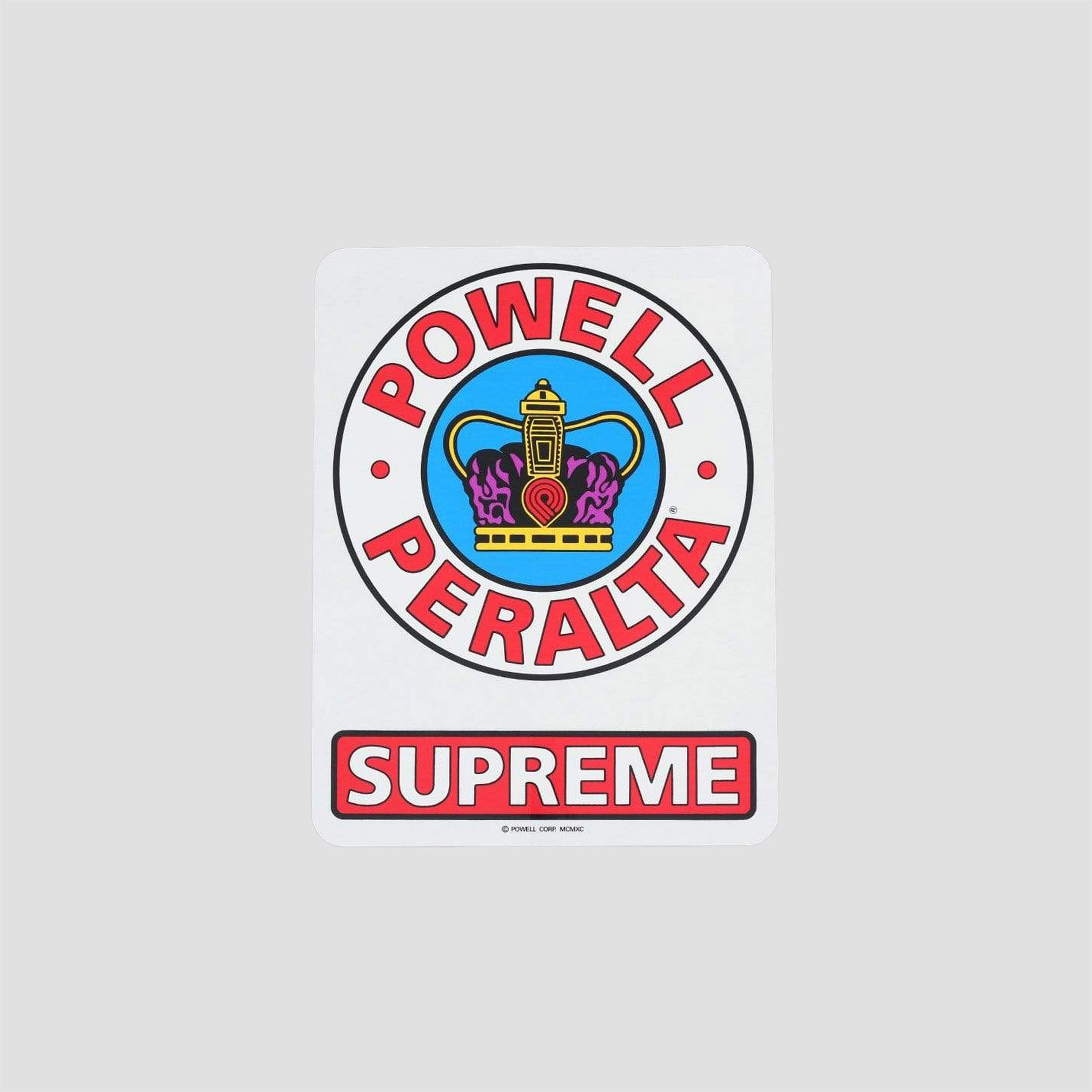 Powell Peralta Supreme Sticker Red / White / Blue