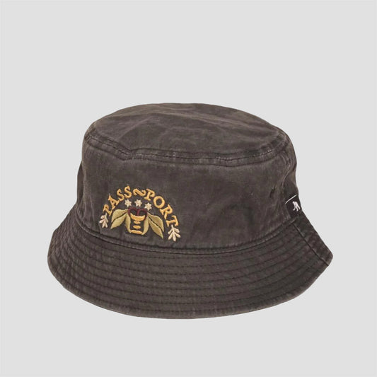 PassPort Arched Bucket Hat Black