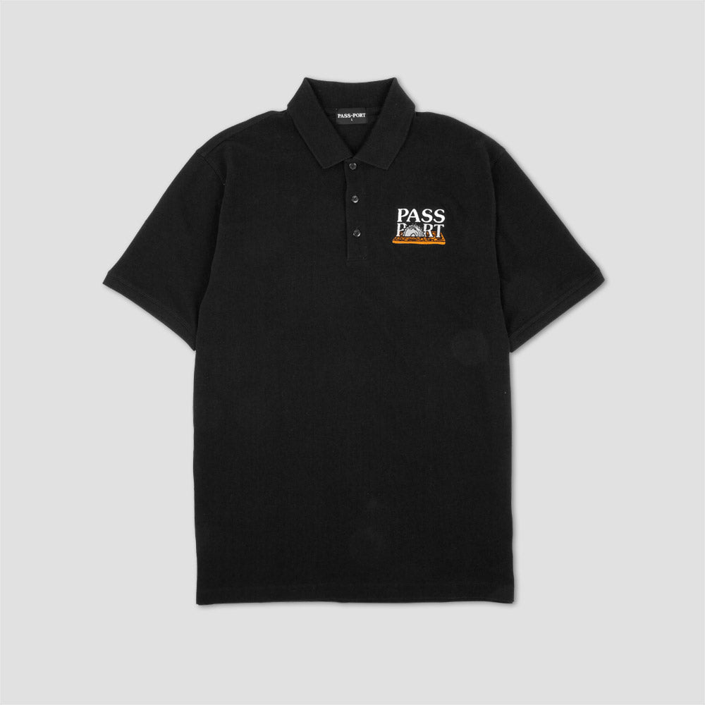 PassPort Circle Saw Embroidery Polo Black