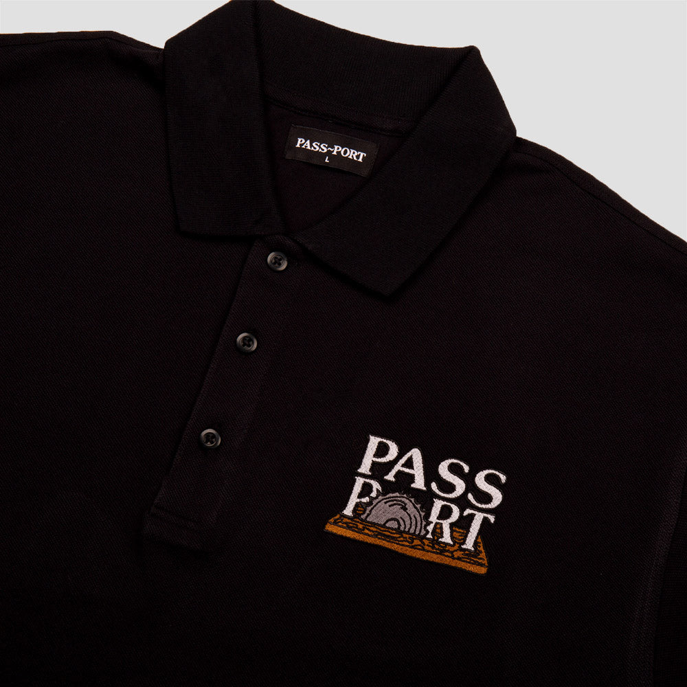 PassPort Circle Saw Embroidery Polo Black