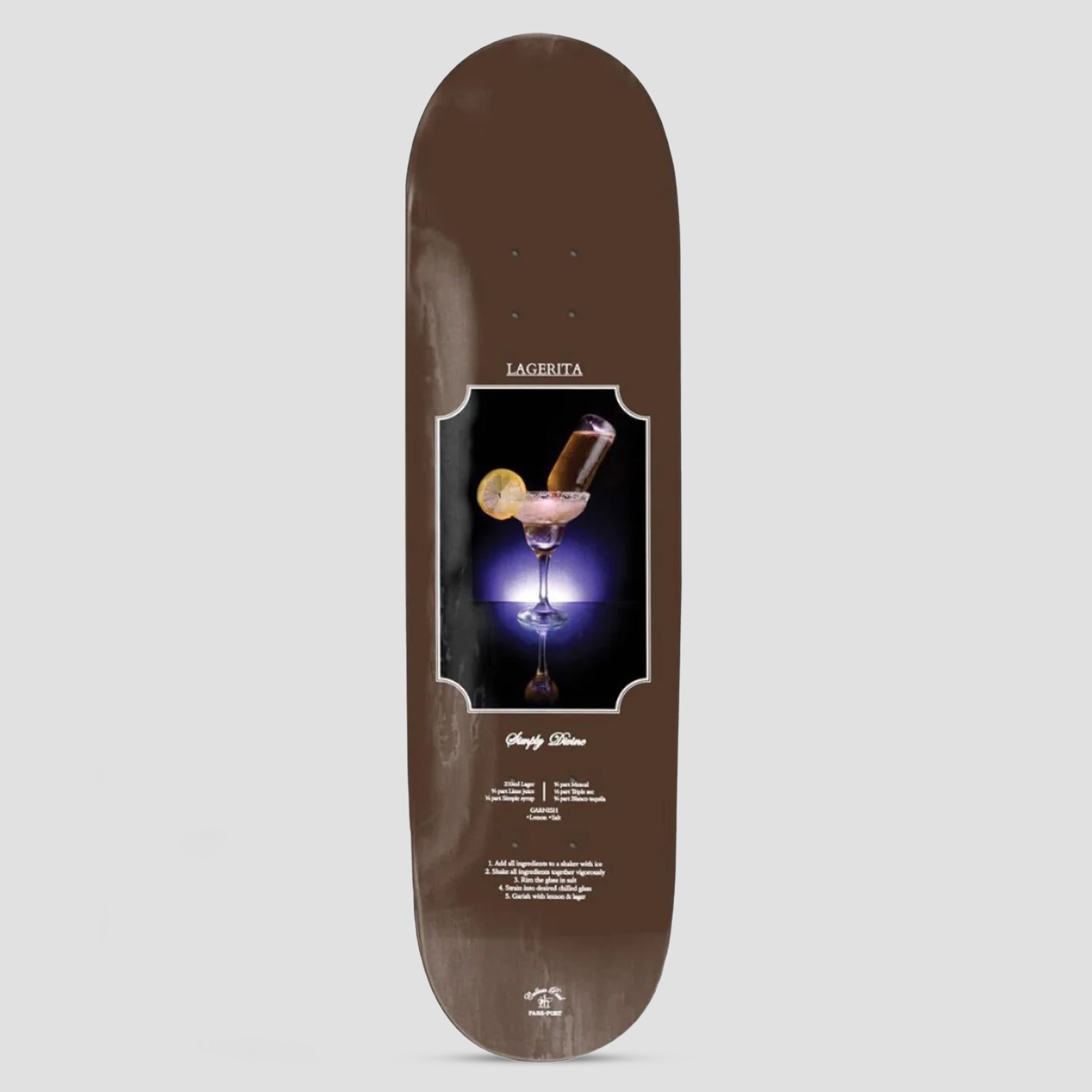 Passport 8.25 Cocktail Pro Series Callum Lagerita Skateboard Deck