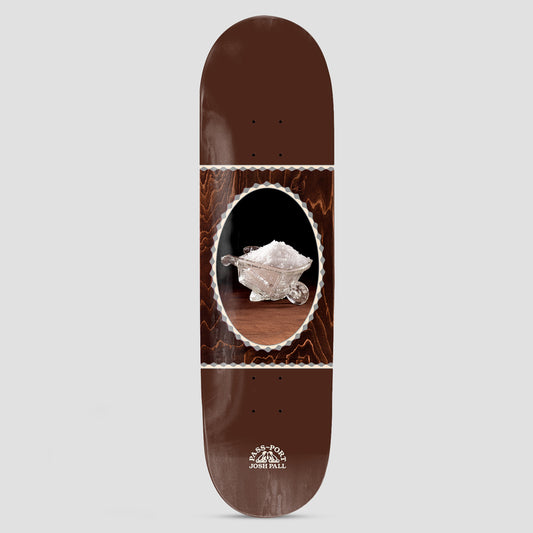 Passport 8.38 Glass Vessel Pro Series Josh Wheelbarrow Skateboard Deck Brown