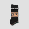 Load image into Gallery viewer, Passport Hi Sox Socks 3 Pack R42 Black / Choc / Forest
