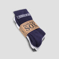 Load image into Gallery viewer, Passport Hi Sox Socks 3 Pack R42 Navy / White / Grey
