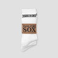 Load image into Gallery viewer, Passport Hi Sox Socks 3 Pack R42 White
