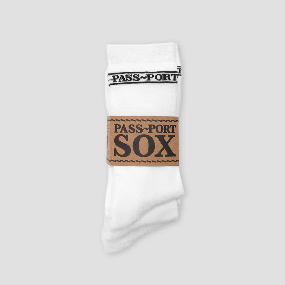 Passport Hi Sox Socks 3 Pack R42 White