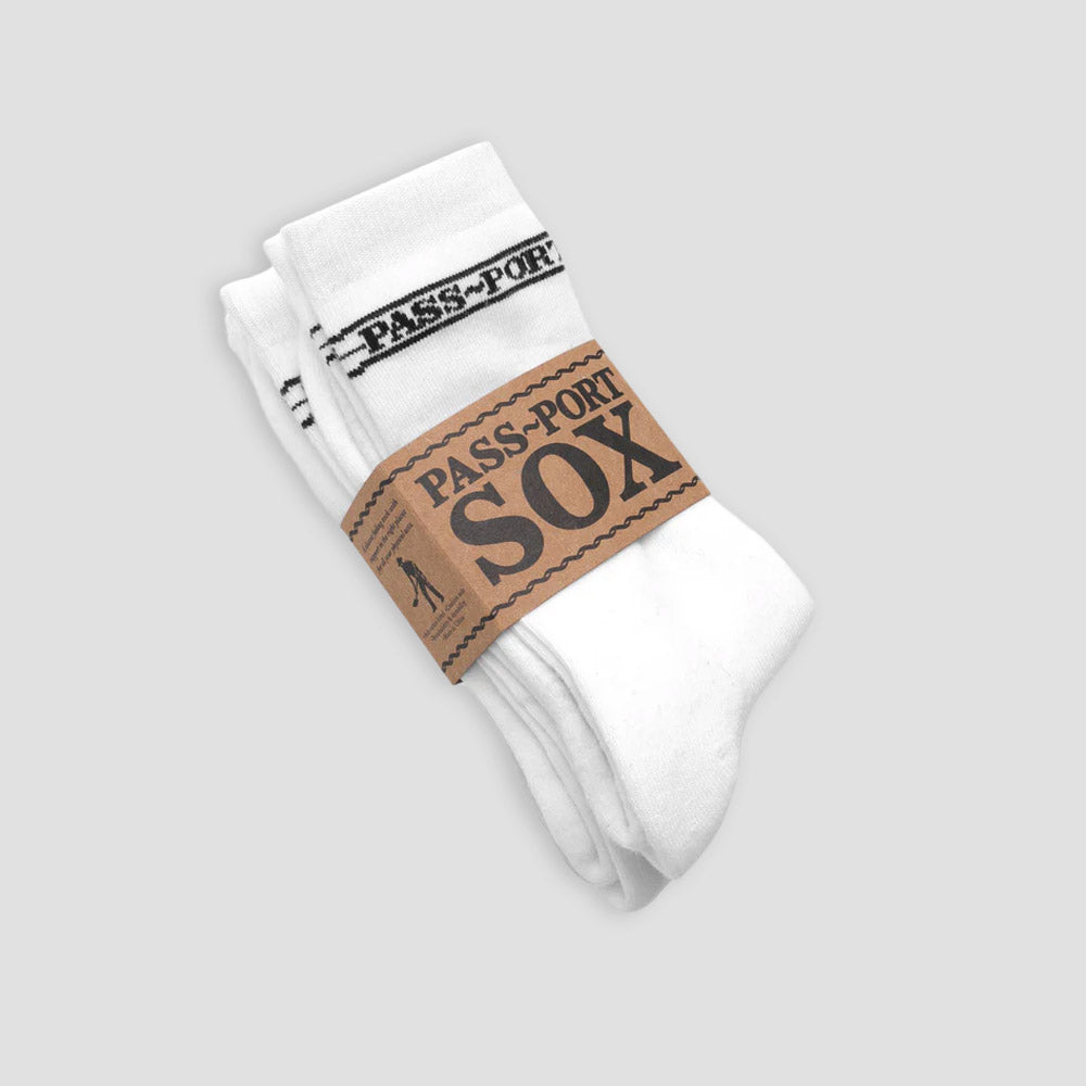 Passport Hi Sox Socks 3 Pack R42 White