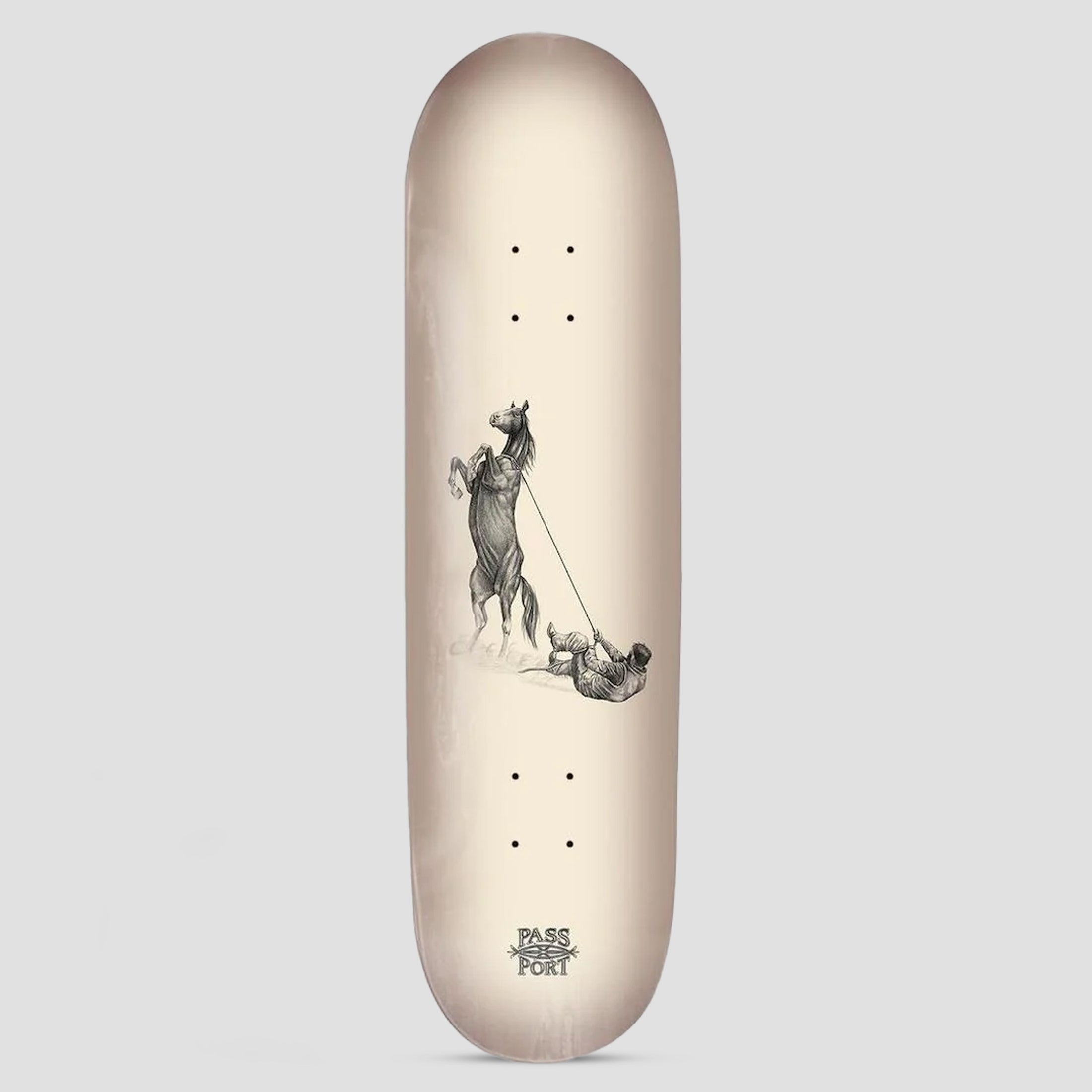 Passport 8.38 Horses By Jesse Olsen Lasso Skateboard Deck Brown