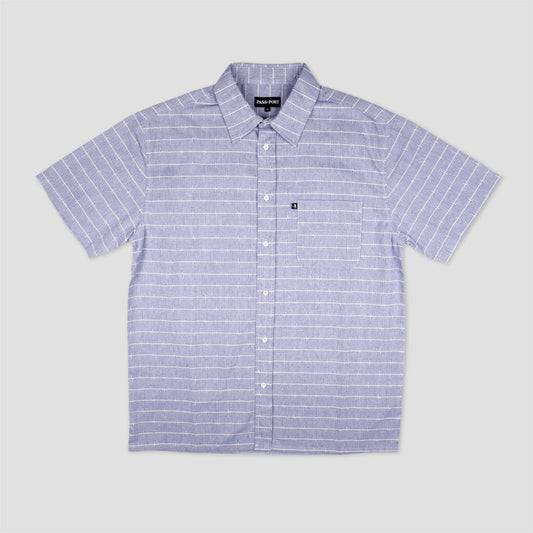 PassPort Line Wire Shirt Shortsleeve Blue