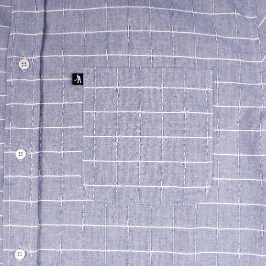 PassPort Line Wire Shirt Shortsleeve Blue