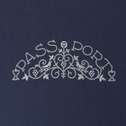 Passport Vineyard Birds T-Shirt Navy