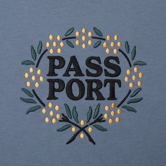 Passport Wattle T-Shirt Stonewash Blue