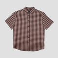 Load image into Gallery viewer, PassPort Workers Check Shortsleeve Shirt Brown
