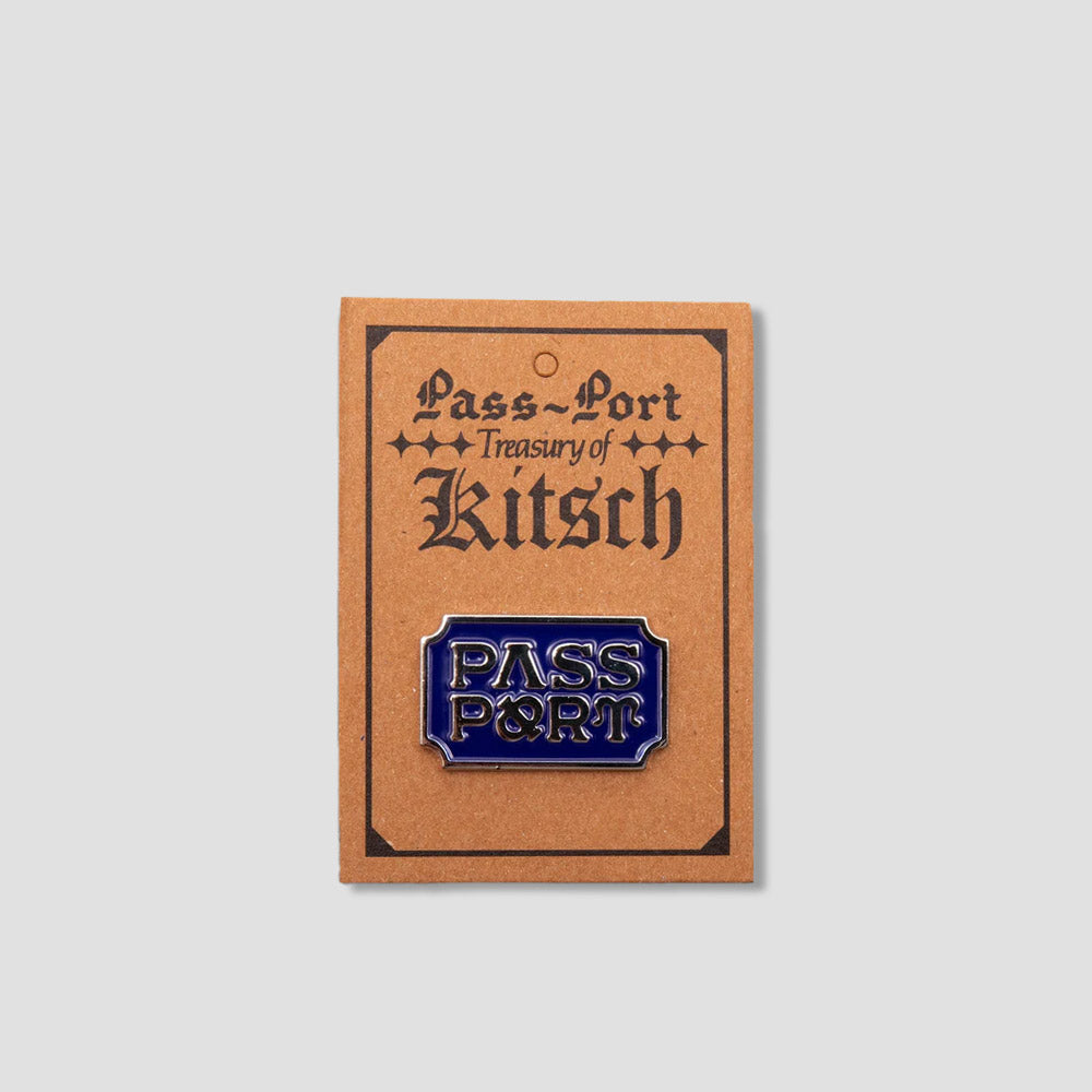 Passport Yearbook Logo Pin Royal Blue / Antique Silver