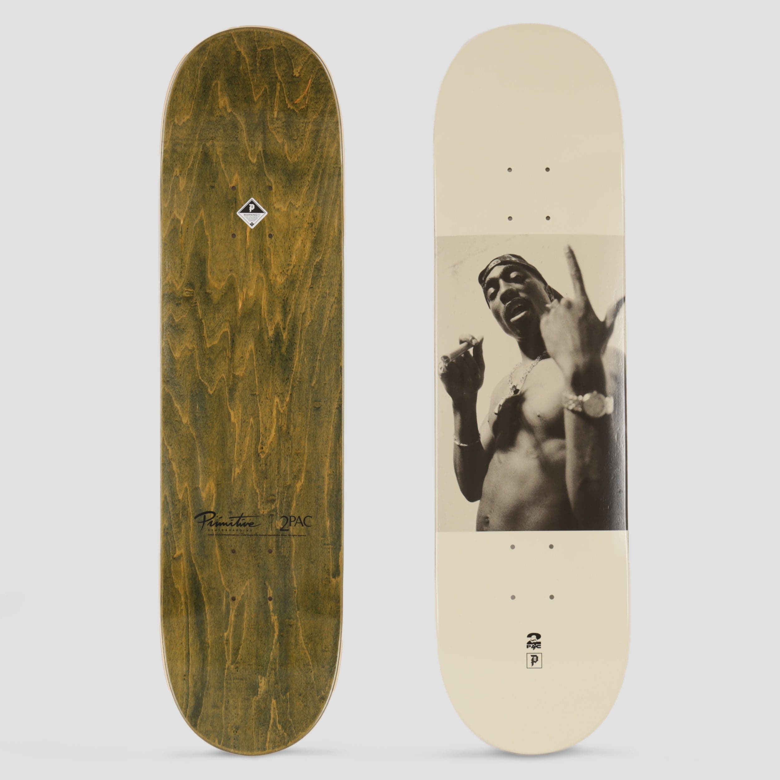 Primitive x Tupac Shakur 8.25 One Team Skateboard Deck Sand