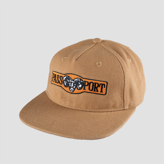 PassPort Ram Heavy Canvas Workers Cap Camel