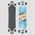 Load image into Gallery viewer, Santa Cruz 41 Tropic Dot drop Thru Complete Longboard Blue
