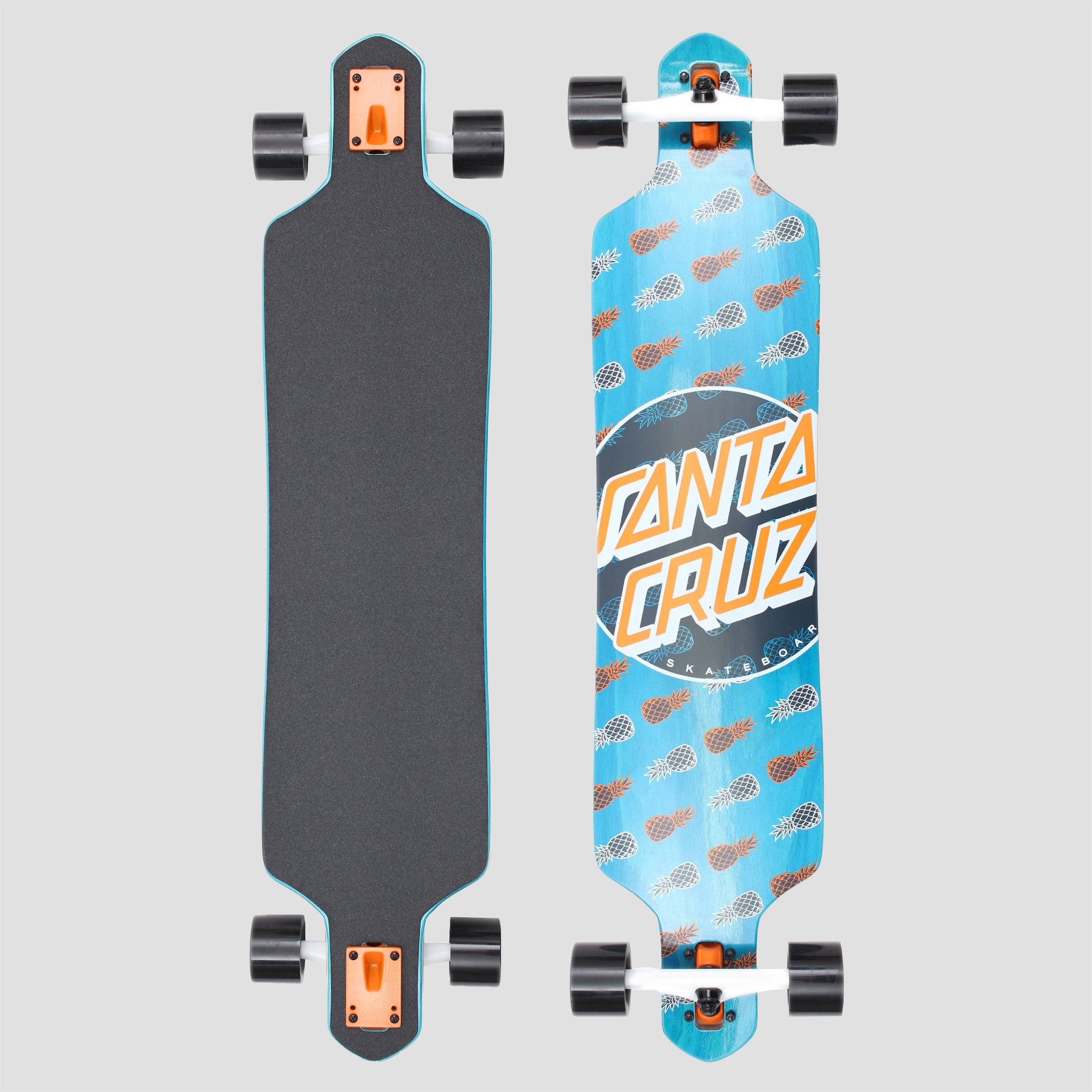 Santa Cruz 41 Tropic Dot drop Thru Complete Longboard Blue