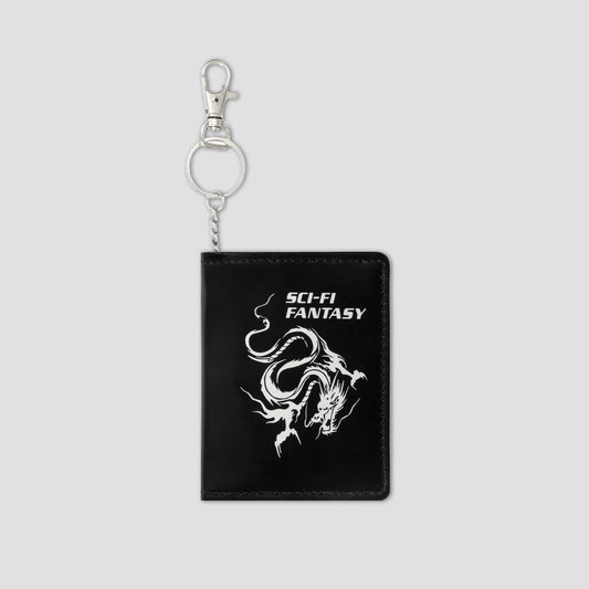 Sci-Fi Fantasy Dragon Wallet Black