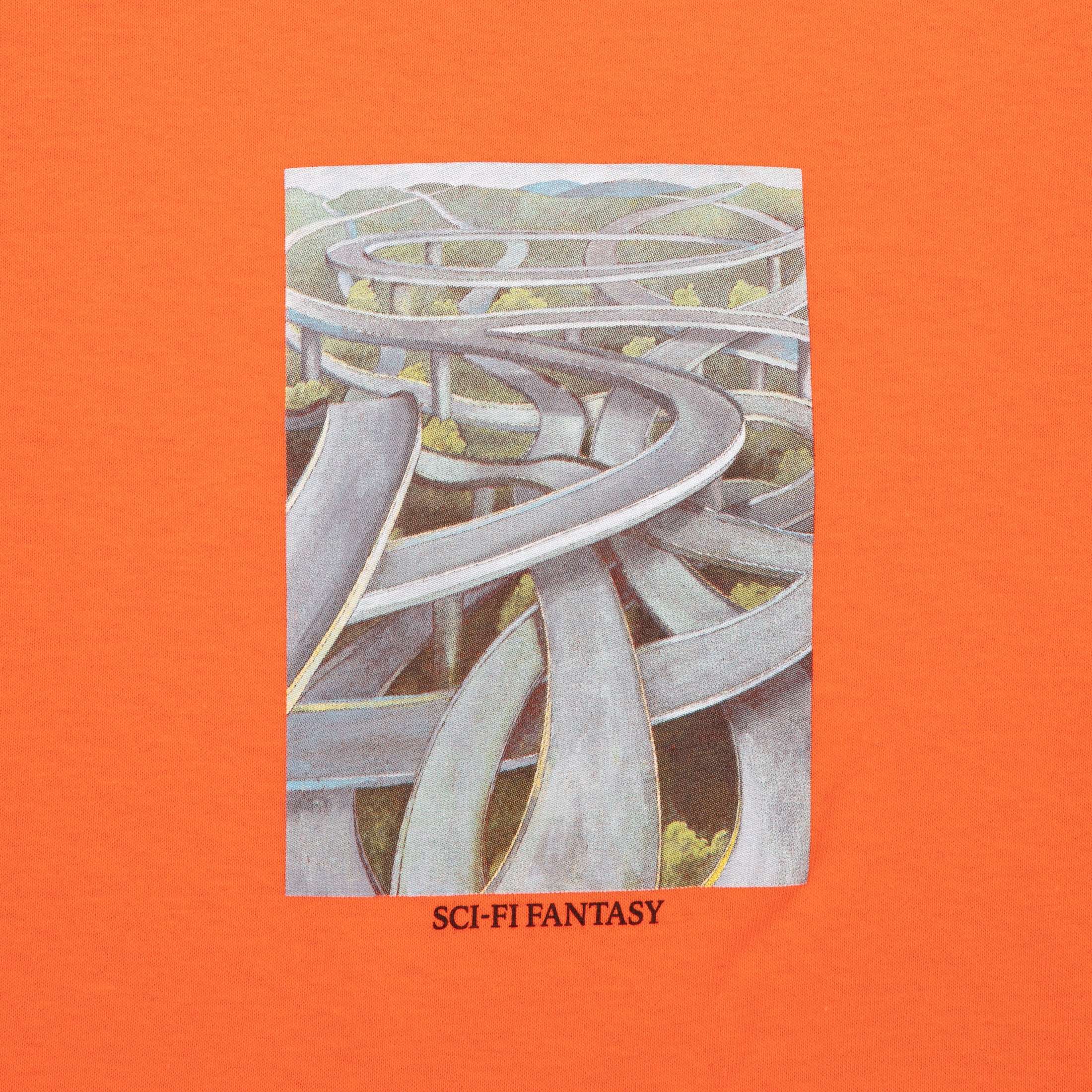 Sci-Fi Fantasy Freeway T-Shirt Orange