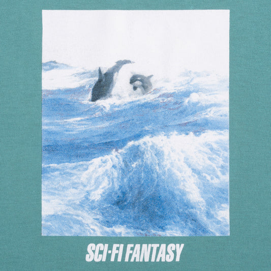 Sci-Fi Fantasy Killer Whale T-Shirt Seafoam