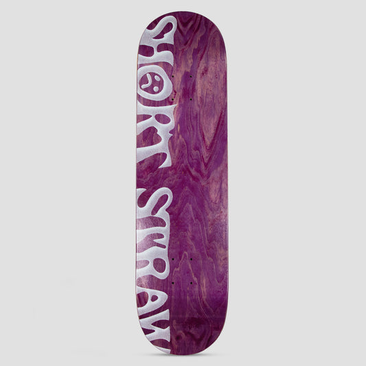 Short Straw 8.25 Fadeaway Logo Skateboard Deck Purple