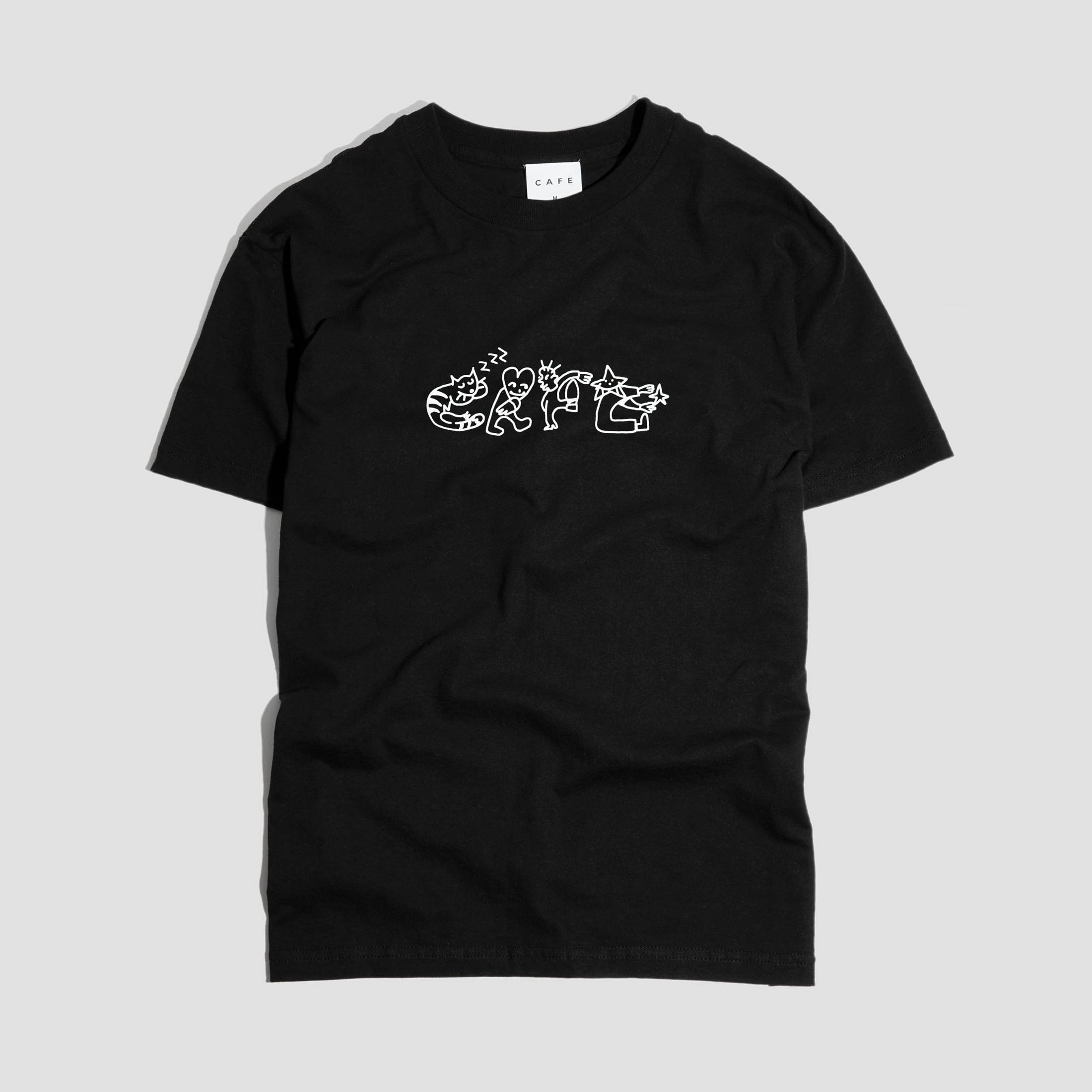 Skateboard Cafe Buddy T-Shirt Black