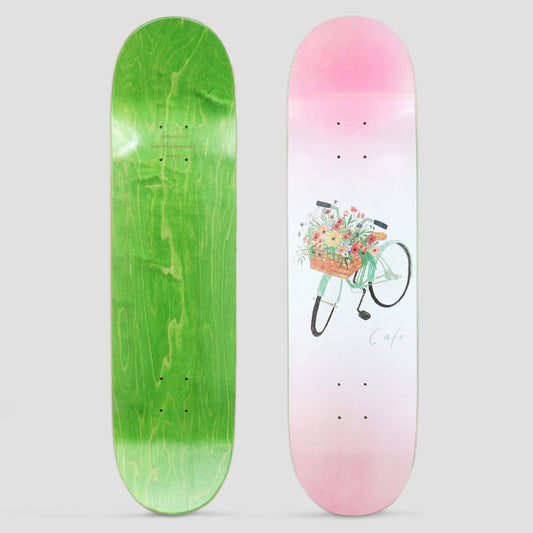 Skateboard Cafe 7.75 Flower Basket Deck Pink