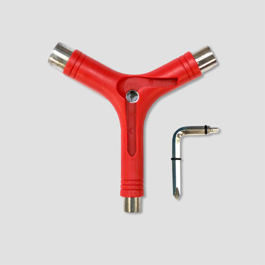 Slam City Skates Y-Tool with Rethreader Red