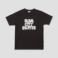 Load image into Gallery viewer, Slam City Skates Classic Logo T-Shirt Black / White
