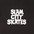 Load image into Gallery viewer, Slam City Skates Classic Logo T-Shirt Black / White
