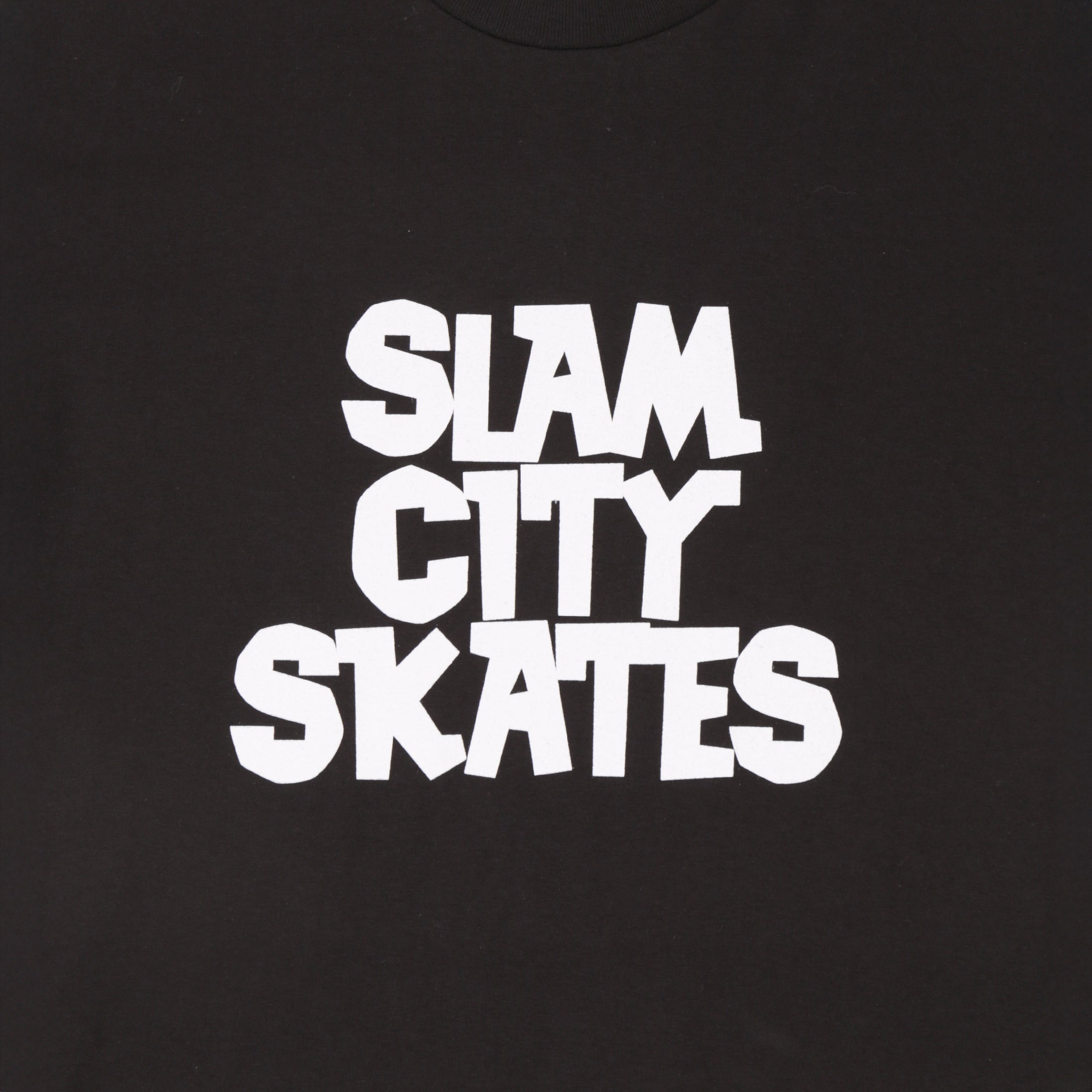 Slam City Skates Classic Logo T-Shirt Black / White