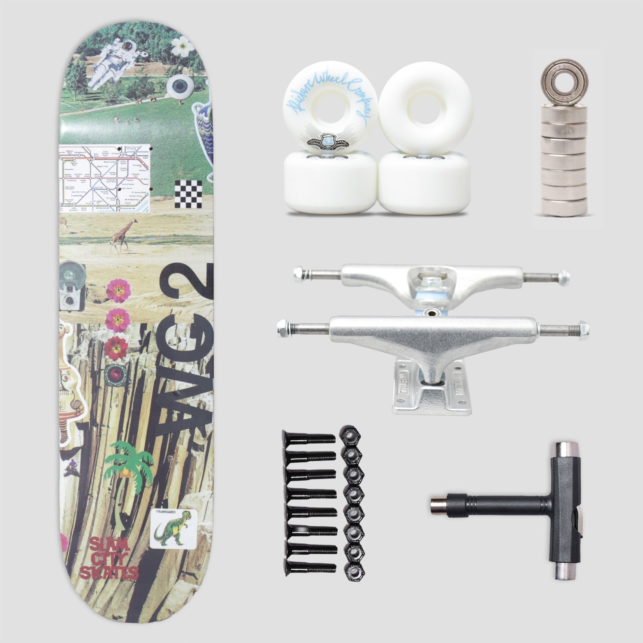 Slam City Skates X Oliver Payne 8.125 WC2 Skateboard Complete Pack With Tool