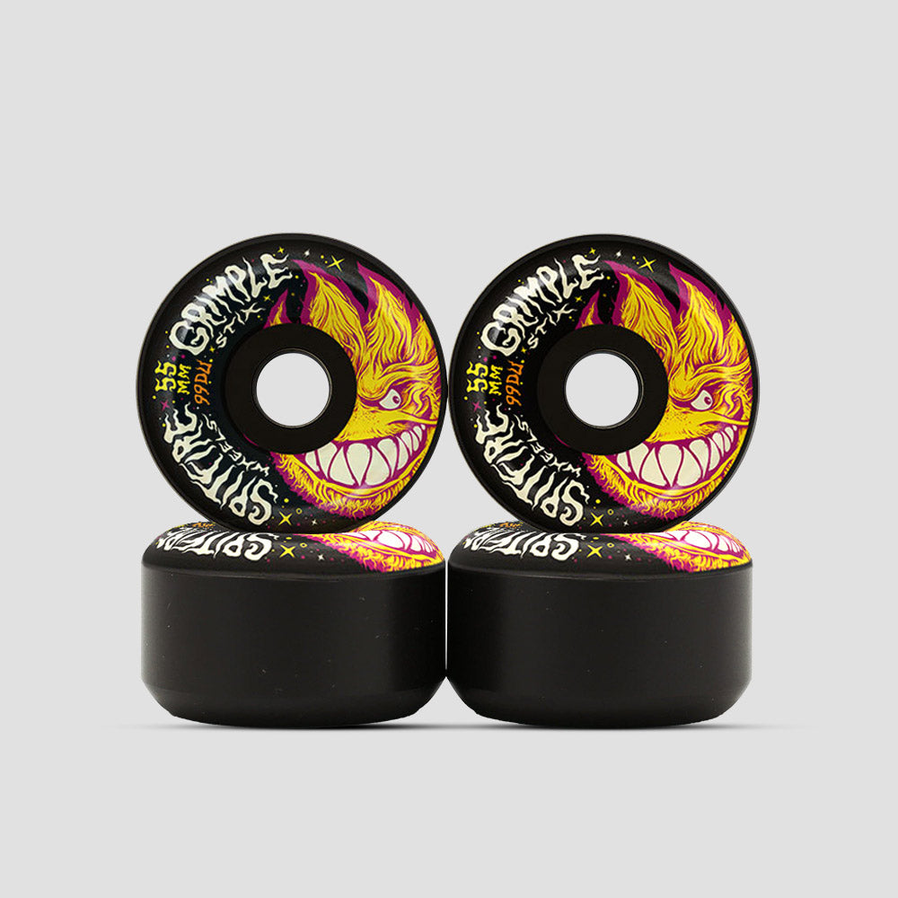 Spitfire X Grimple 55mm Formula Four Grimplehead Lock In Full 99DU Wheels Black