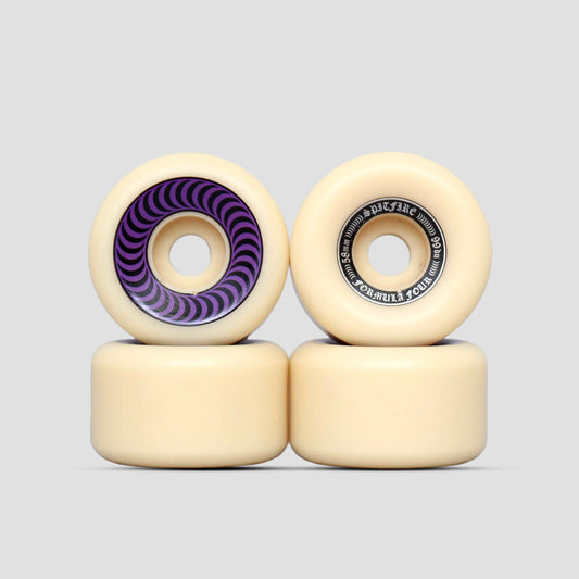 Spitfire 58mm 99DU Formula Four OG Classic Skateboard Wheels Natural / Purple