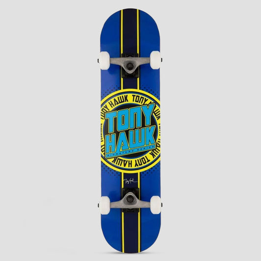 Tony Hawk 7.5 SS 180+ Badge Logo Complete Skateboard Blue / Yellow