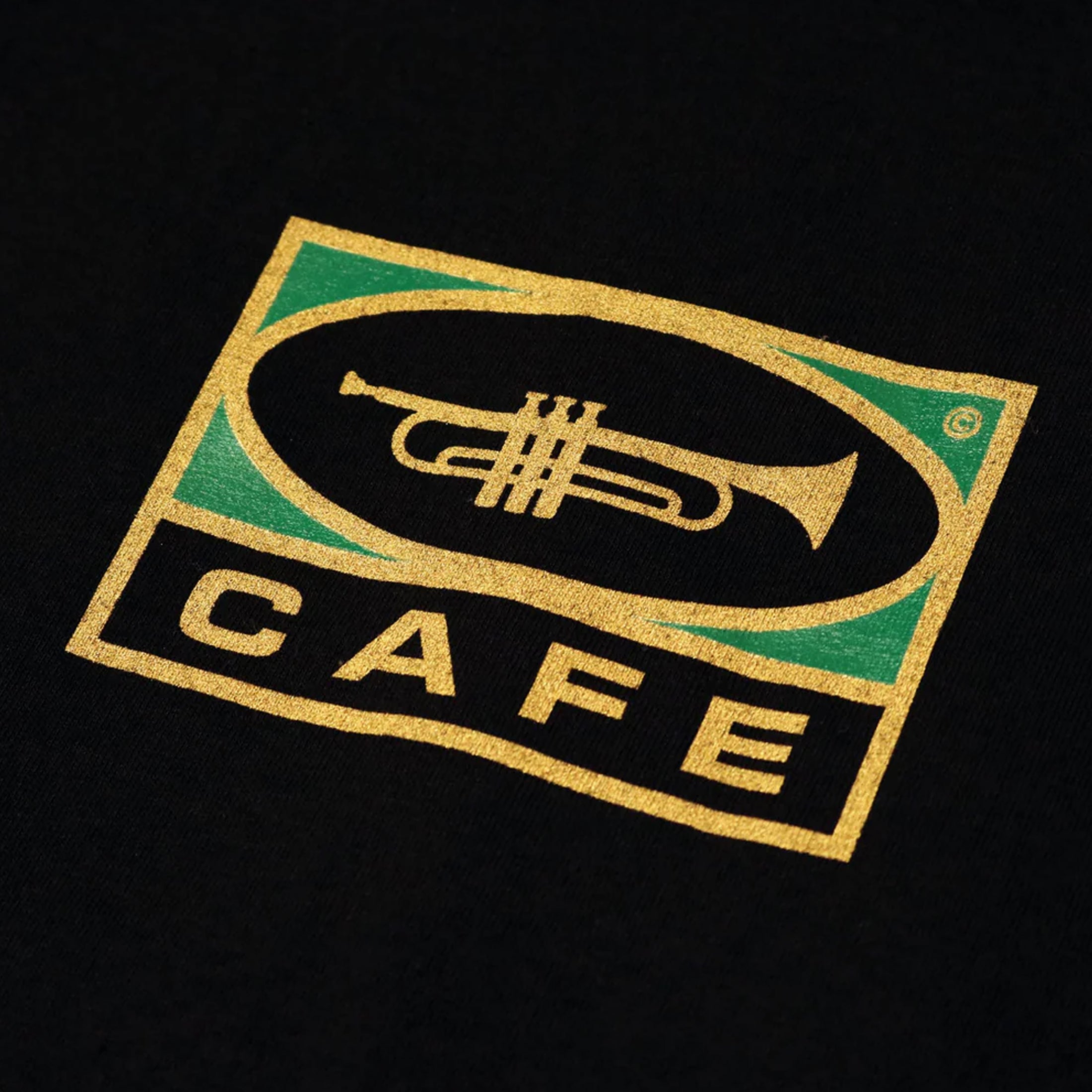Skateboard Cafe Trumpet Logo Hood Black