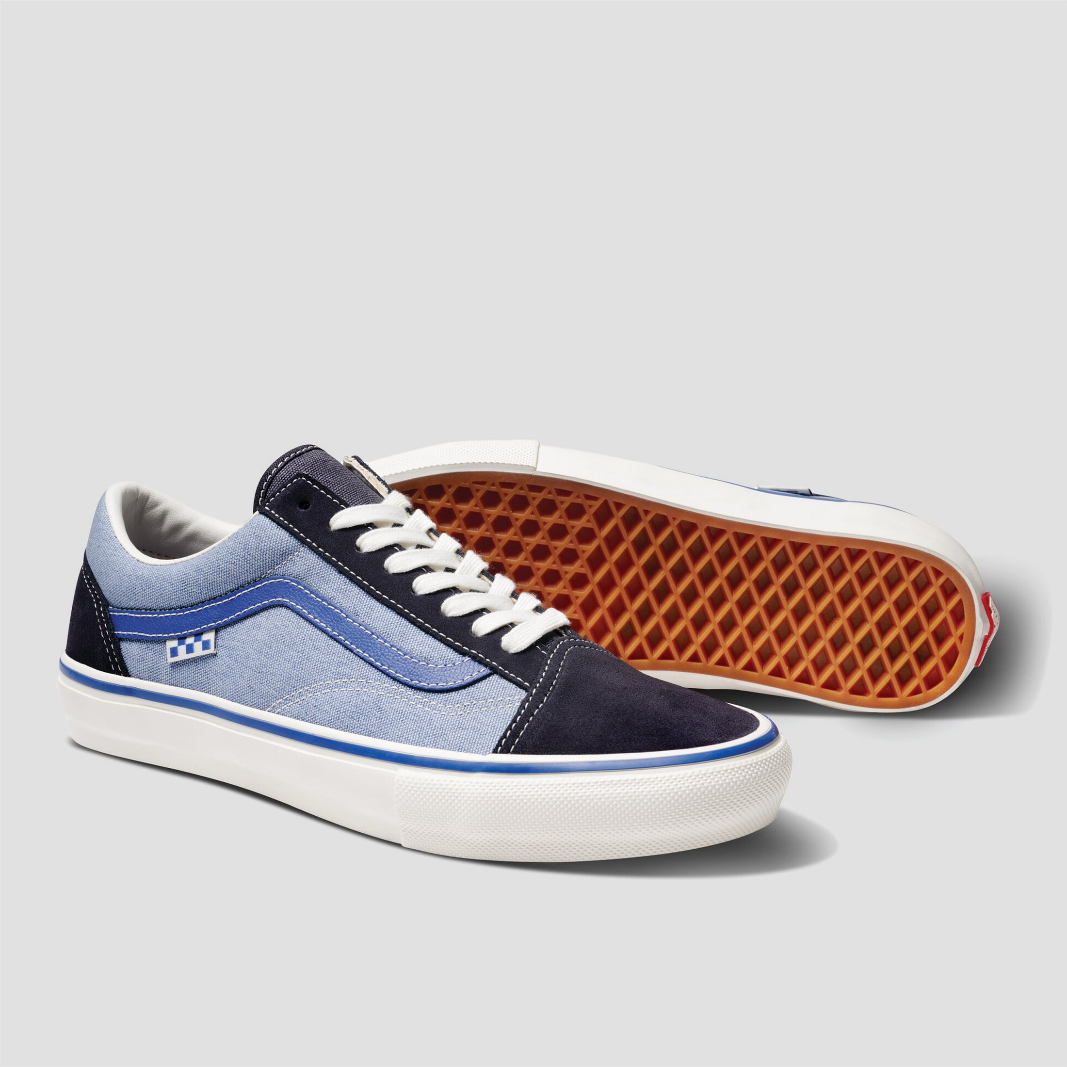 Vans Skate Old Skool Elijah Berle Skate Shoes Vintage Blue