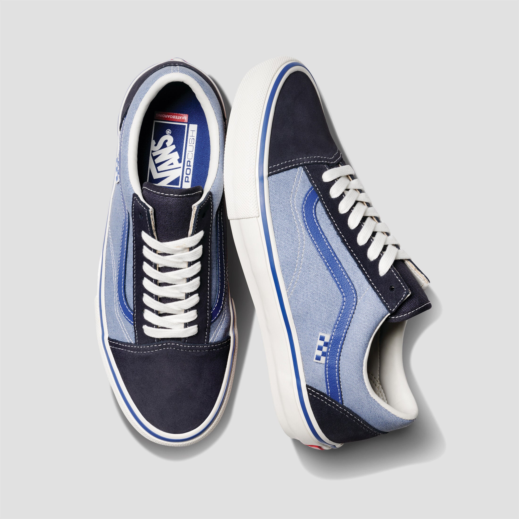 Vans Skate Old Skool Elijah Berle Skate Shoes Vintage Blue