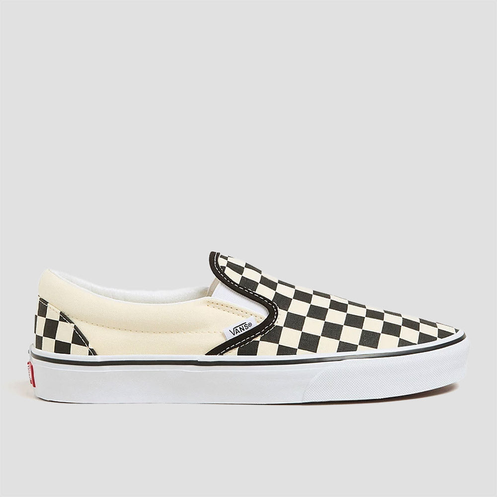 Vans Classic Slip-On Skate Shoes Checkerboard Black White