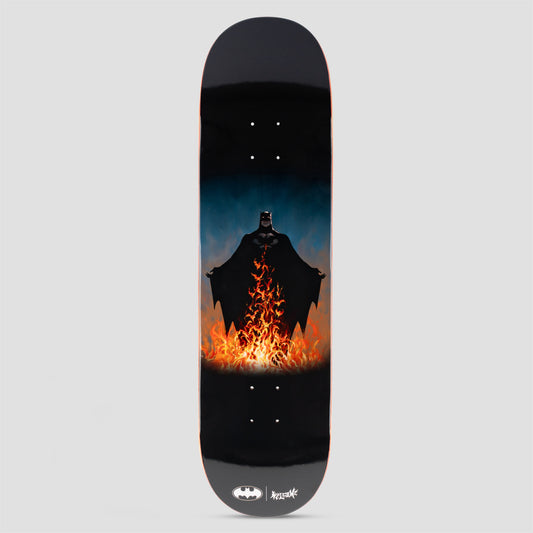 Welcome 8.5 Bat Flames Black on Popsicle Skateboard Deck