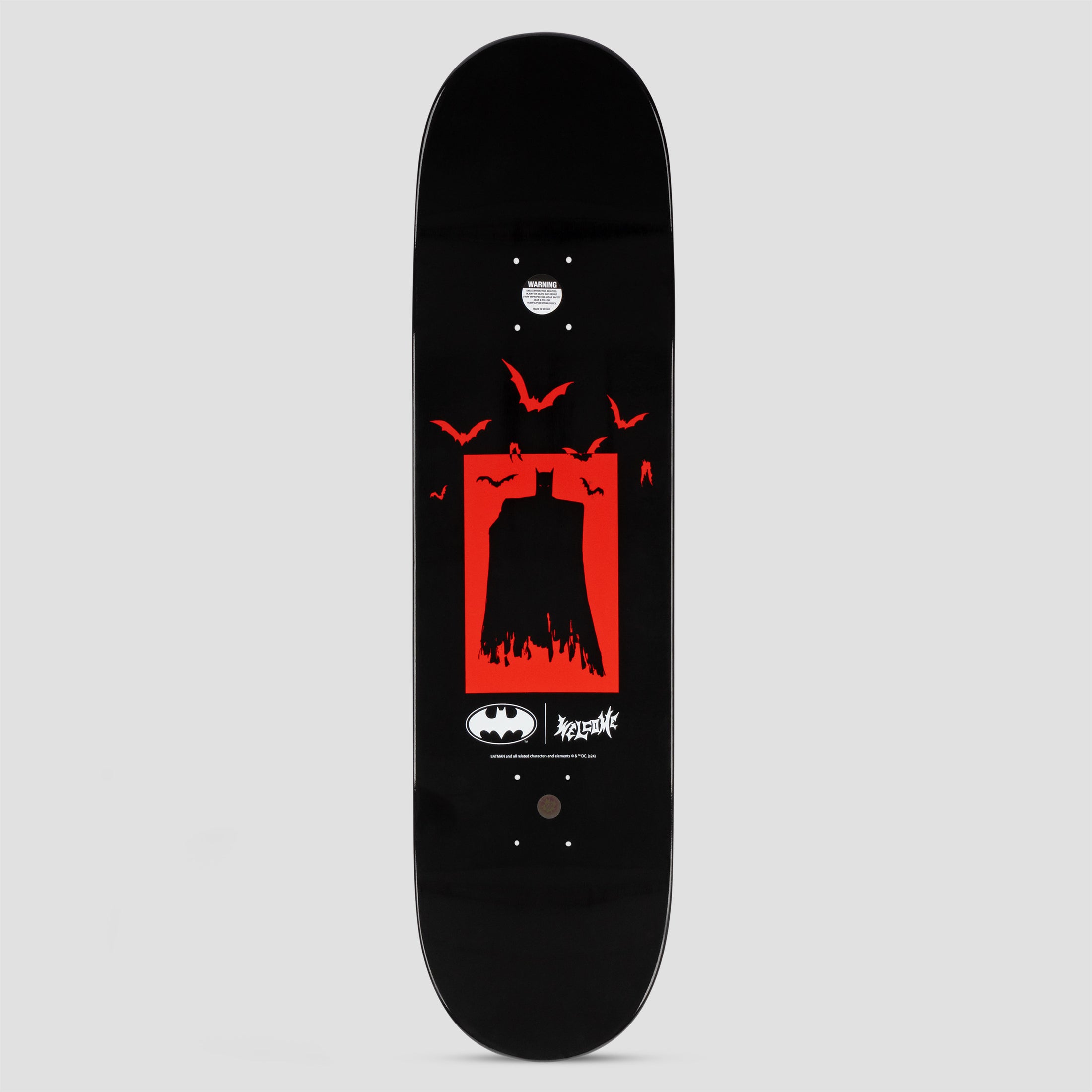 Welcome 8.25 Knockout Red / Black Drip on Popsicle Skateboard Deck