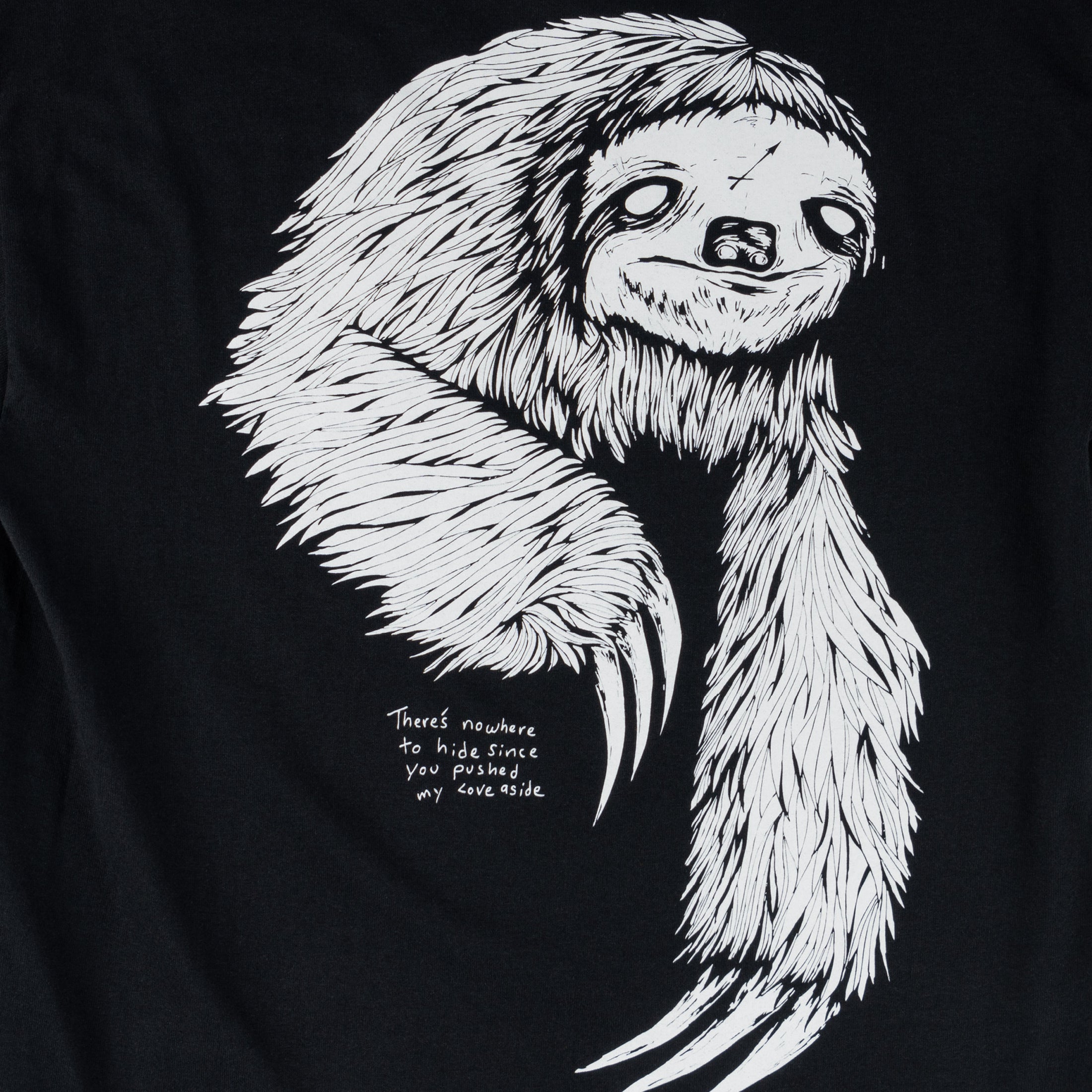 Welcome Sloth T-Shirt Black / White