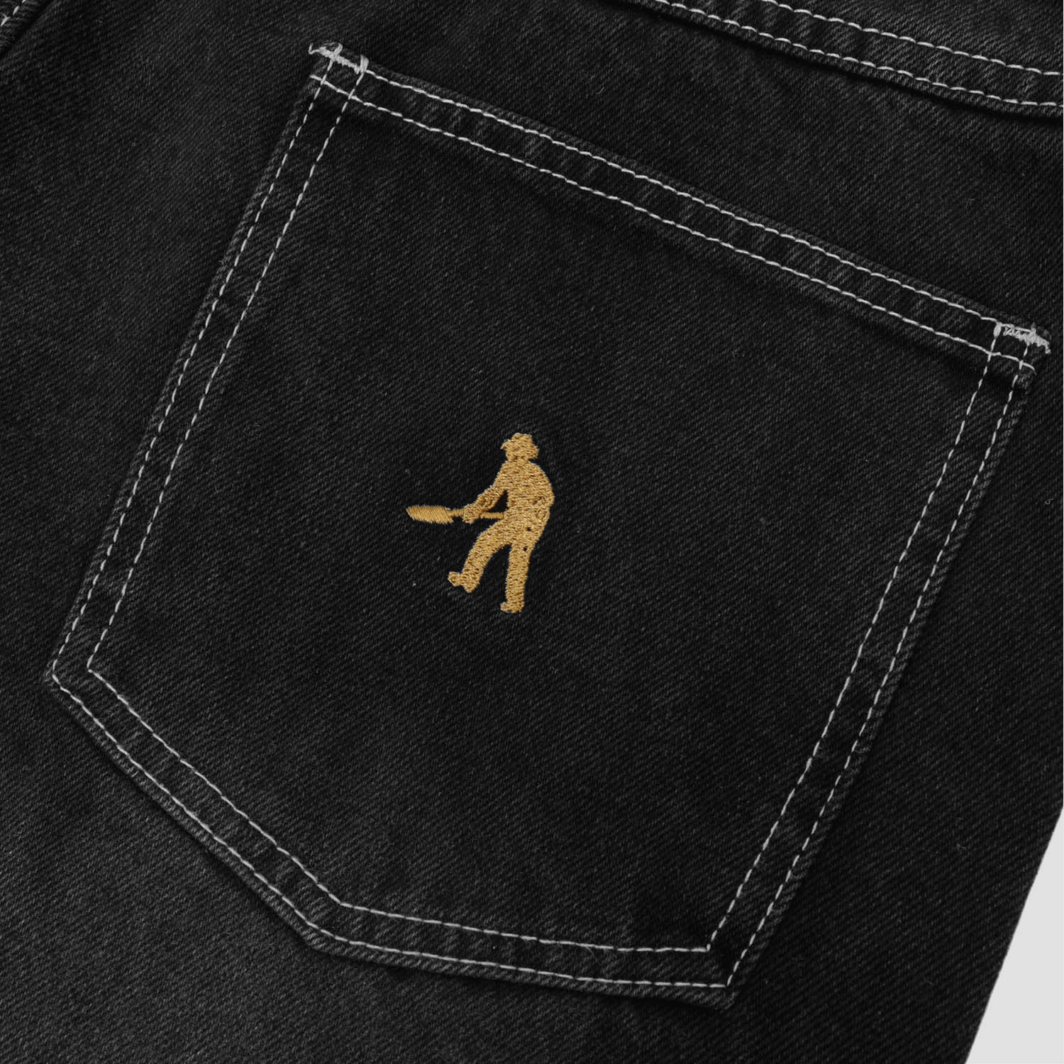 PassPort Workers Club Jean Faded Wash Black