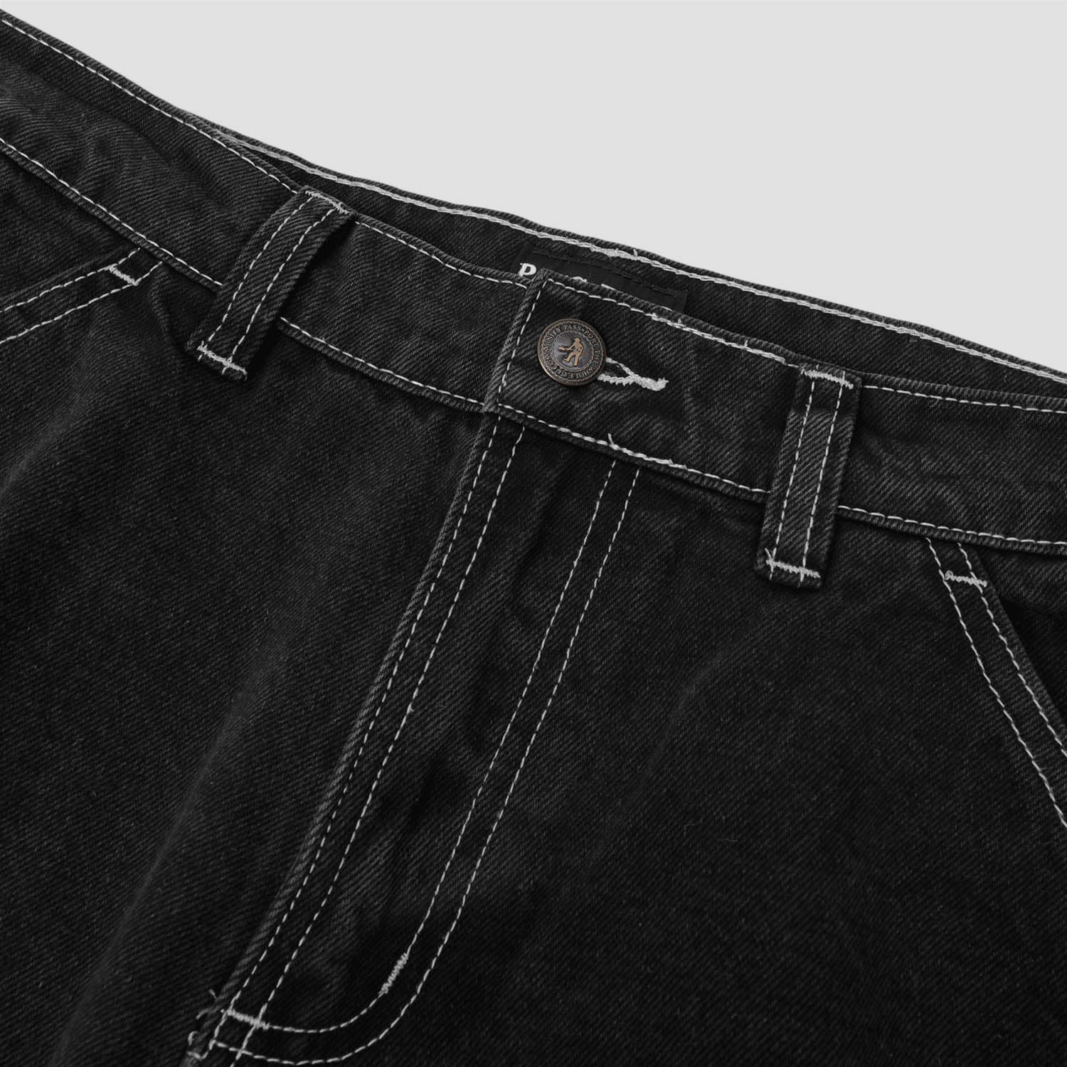 PassPort Workers Club Jean Faded Wash Black