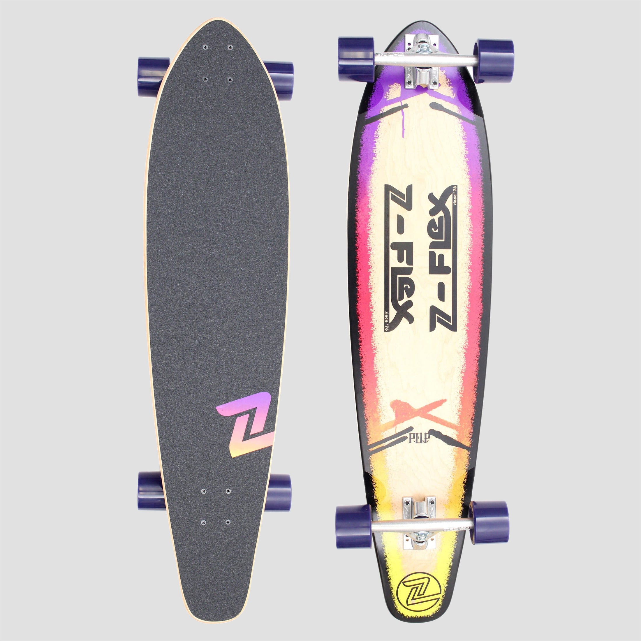 Z-Flex 39 P.O.P Roundtail Longboard Purple