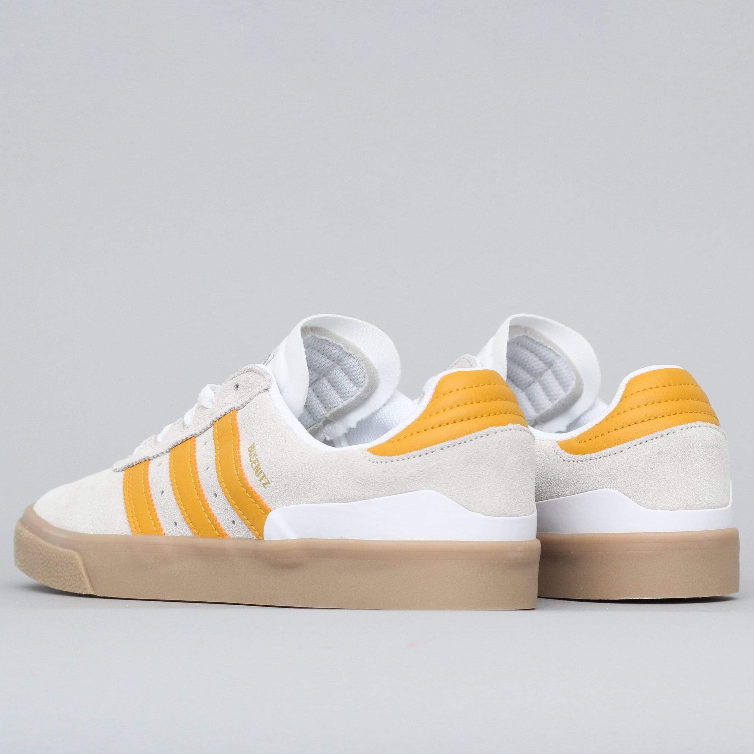 adidas Busenitz Vulc Shoes Footwear White Tactile Yellow Gum4 Slam City Skates