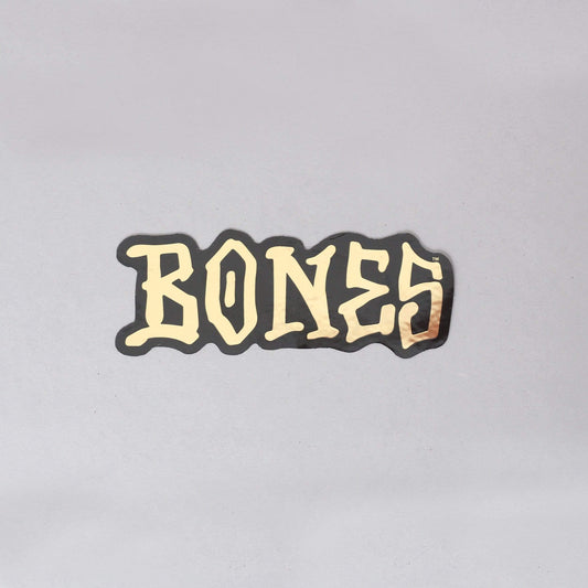 Bones Wheels Sticker Gold